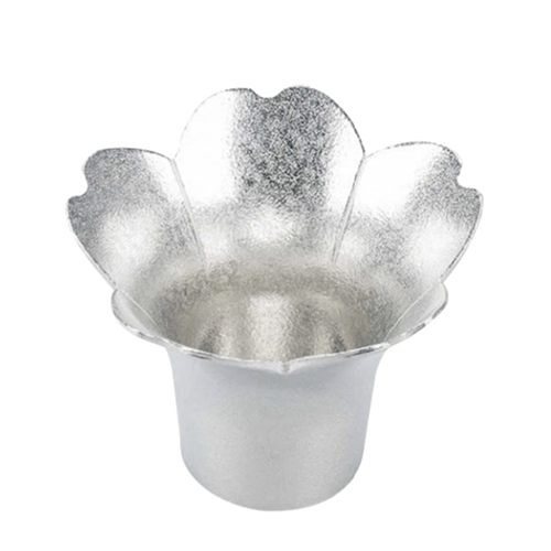 Nousaku Tin Flower Sake cup