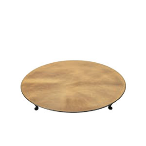 Footed round plate