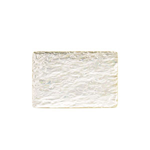 丸モ高木陶器  石目18cm長角皿 Rectangular plate