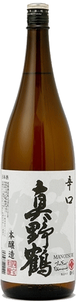 尾畑酒造 真野鶴 辛口<鶴> 本釀造 1800ml