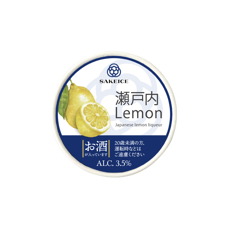 SAKEICE 日本酒冰淇淋 瀨戶內檸檬風味（36盒出貨）
