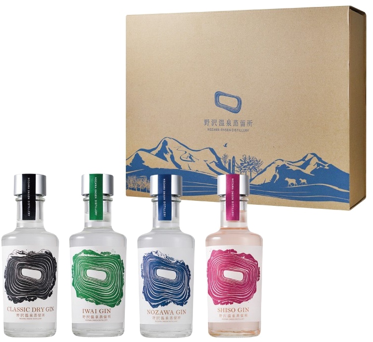 野澤溫泉蒸餾所 工藝琴酒品酩套組 TASTING PACK GIN 200mlx4